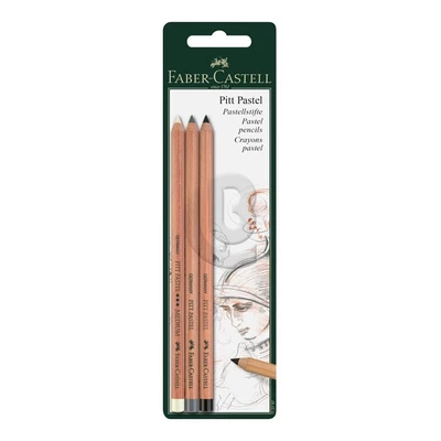 KREDKI PASTELOWE PITT FABER-CASTELL, 3 KOLORY