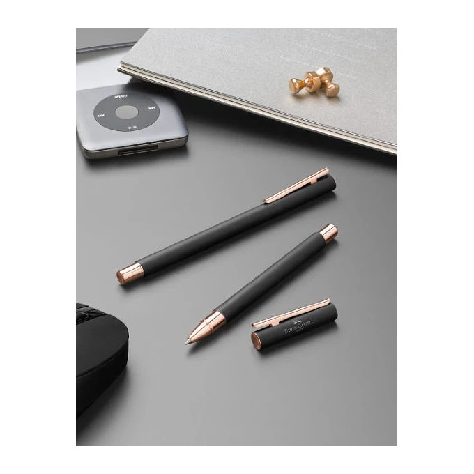 PIÓRO WIECZNE NEO SLIM BLACK ROSEGOLD FABER-CASTELL