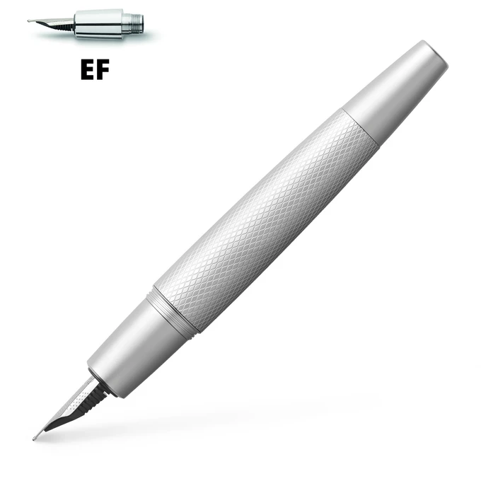 PIÓRO WIECZNE E-MOTION PURE SILVER FABER-CASTELL - Stalówka: EF - extra cienka