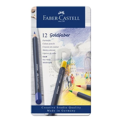 KREDKI GOLDFABER FABER-CASTELL, 12 KOLORÓW