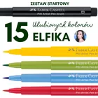 ZESTAW STARTOWY ELFIKA: 15 ULUBIONYCH KOLORÓW PISAKÓW PITT ARTIST PEN