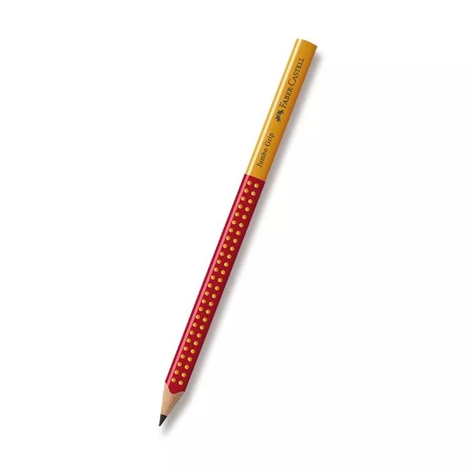 OŁÓWEK JUMBO GRIP 2001 B TWO TONE FABER-CASTELL ŻÓŁTO - CZERWONA SZATA