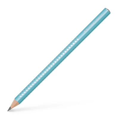 OŁÓWEK JUMBO SPARKLE PEARL FABER-CASTELL, TURKUSOWY