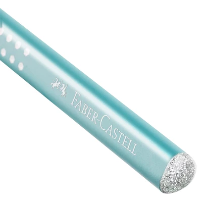 OŁÓWEK JUMBO SPARKLE PEARL FABER-CASTELL, TURKUSOWY