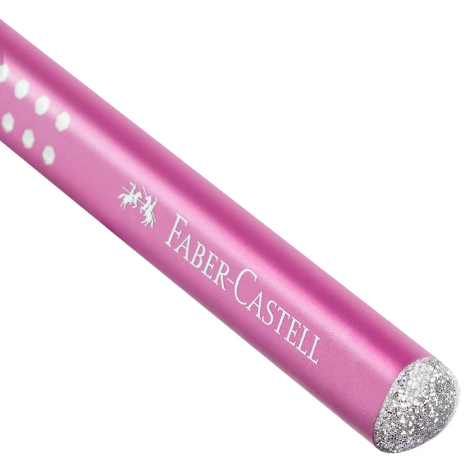 OŁÓWEK JUMBO SPARKLE PEARL FABER-CASTELL, RÓŻOWY