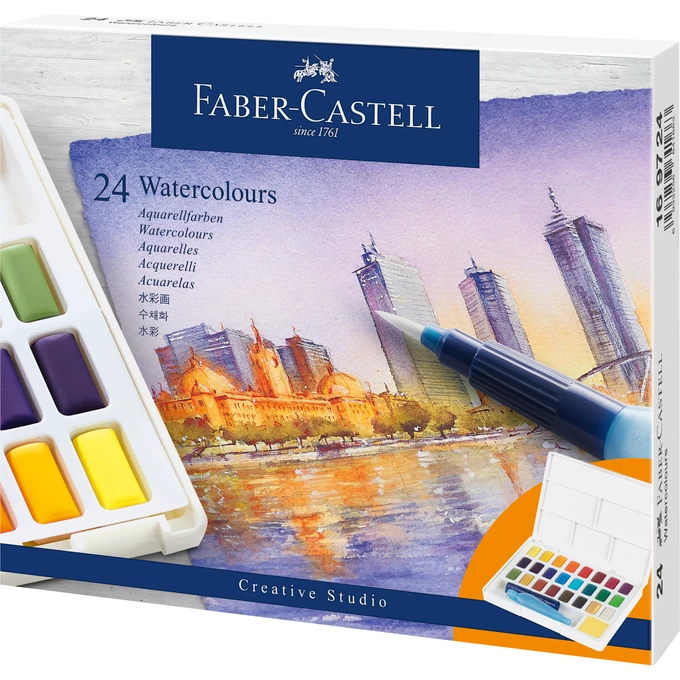 FARBY AKWARELOWE W KOSTKACH CREATIVE STUDIO FABER-CASTELL