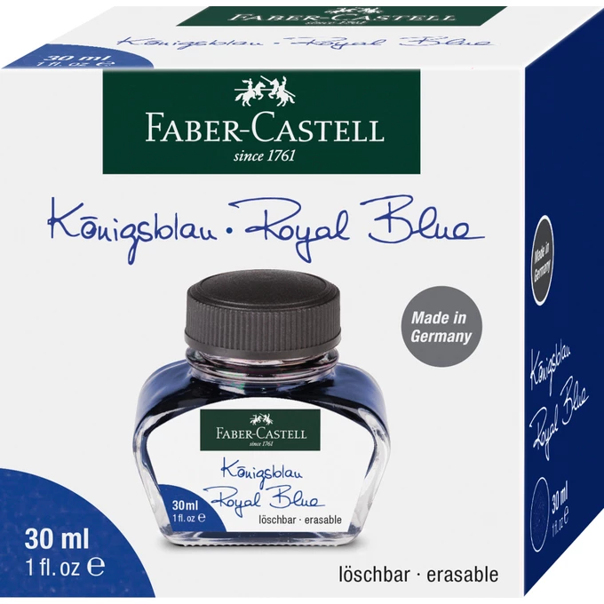 ATRAMENT FABER-CASTELL 30 ML, NIEBIESKI