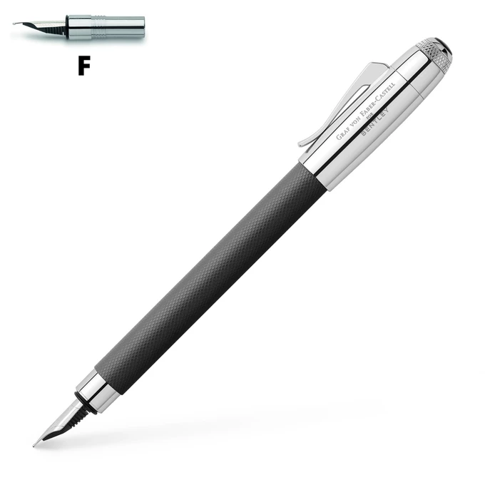 PIÓRO WIECZNE BENTLEY ONYX GRAF VON FABER-CASTELL - Stalówka: F - cienka