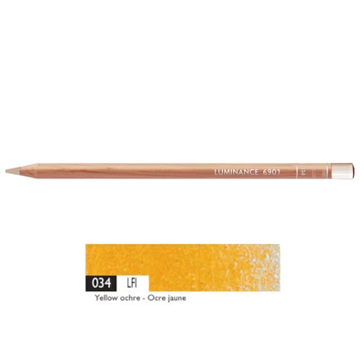 Kredka Caran d'Ache Luminance 6901, 034 Yellow Ochre - Żółta Ochra