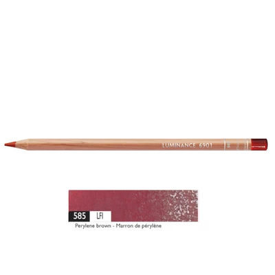 Kredka Caran d'Ache Luminance 6901, 585 Perylene Brown - Brązowo Czerwona