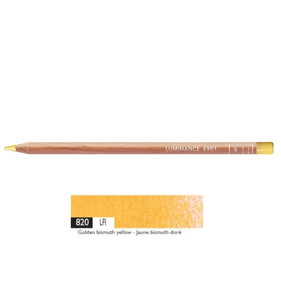 Kredka Caran d'Ache Luminance 6901, 820 Golden Bismuth Yellow - Złota Bizmutowa Żółć