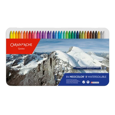 Pastele woskowe, akwarelowe Neocolor II Caran d'Ache, 84 kolory