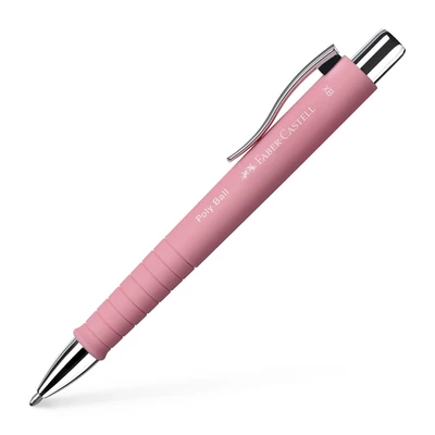 DŁUGOPIS POLY BALL XB FABER-CASTELL, RÓŻANY