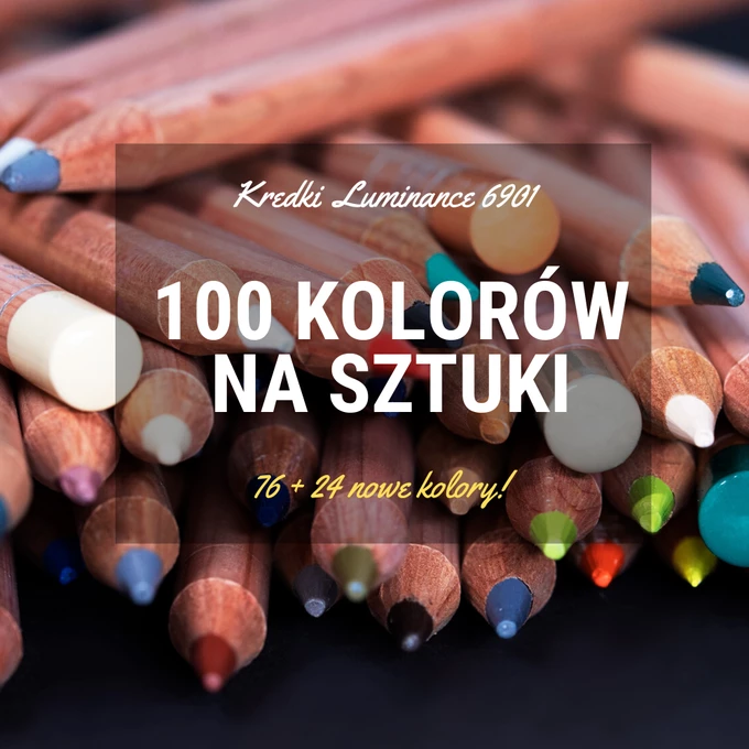 Kredki na sztuki - Kredki Luminance 6901 Caran d'Ache, 100 kolorów