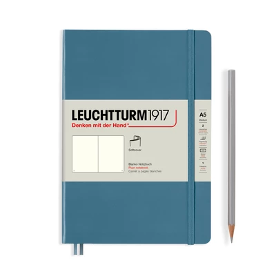 NOTATNIK A5 RISING COLOURS LEUCHTTURM1917, MIĘKKA OPRAWA, STONE BLUE (KAMIENNY BŁĘKIT)