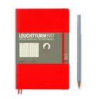 NOTATNIK LEUCHTTURM1917 PAPERBACK B6+, MIĘKKA OPRAWA, CZERWONY