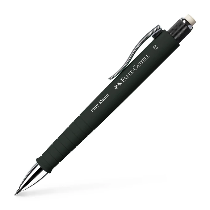 OŁÓWEK AUTOMATYCZNY POLY MATIC FABER-CASTELL, 0,7 MM CZARNY