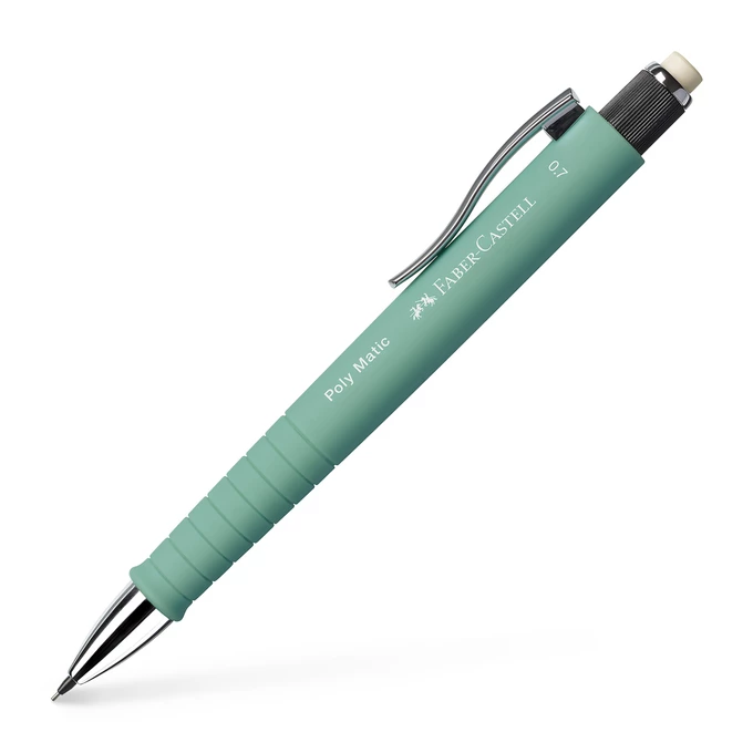 OŁÓWEK AUTOMATYCZNY POLY MATIC FABER-CASTELL, 0,7 MM MIĘTOWY