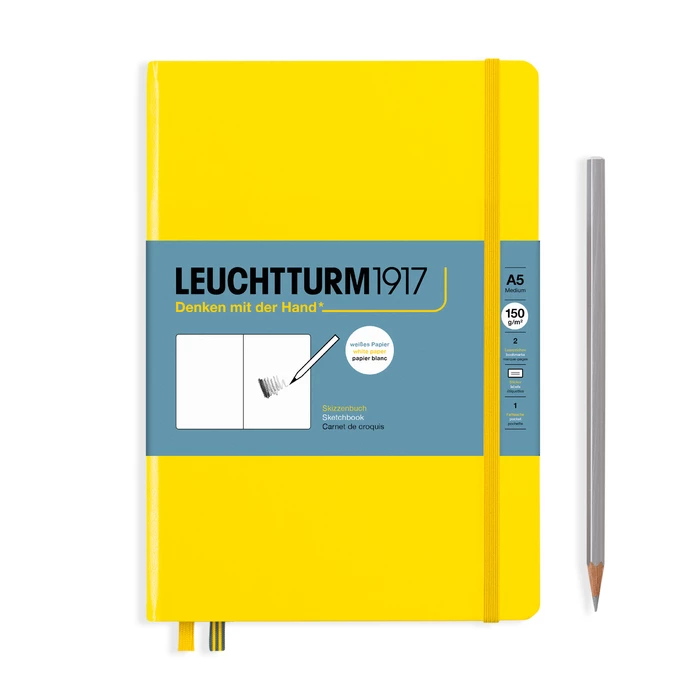 SZKICOWNIK LEUCHTTURM1917 MEDIUM (A5) CYTRYNOWY