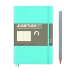 NOTATNIK LEUCHTTURM1917 PAPERBACK B6+, MIĘKKA OPRAWA, JASNONIEBIESKI - Liniatura: w kropki