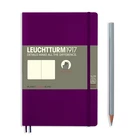 NOTATNIK LEUCHTTURM1917 PAPERBACK B6+, MIĘKKA OPRAWA, BORDOWY - Liniatura: gładki