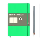 NOTATNIK LEUCHTTURM1917 PAPERBACK B6+, MIĘKKA OPRAWA, SZMARAGDOWY - Liniatura: gładki