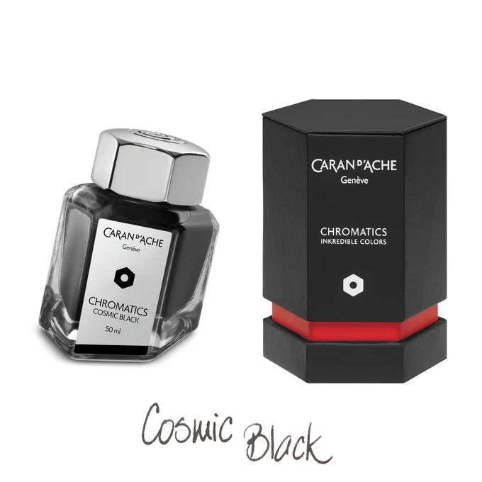 Atrament Chromatics Caran d'Ache, kolor Cosmic Black (czarny)