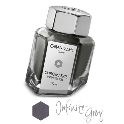 Atrament Chromatics Caran d'Ache, kolor Infinite Grey (Nieskończona Szarość)