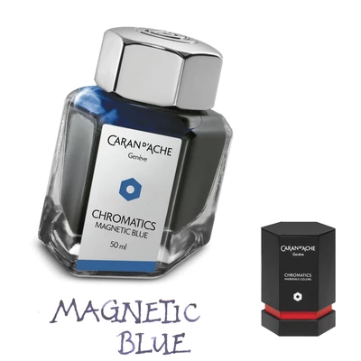 Atrament Chromatics Caran d'Ache, kolor Magnetic Blue (granatowy) 