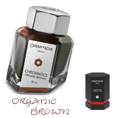 Atrament Chromatics Caran d'Ache, kolor Organic Brown (brązowy)