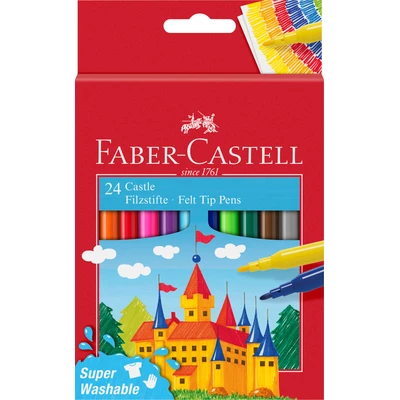 FLAMASTRY ZAMEK FABER-CASTELL, 12 KOLORÓW