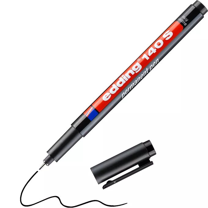 FOLIOPIS - MARKER NIEZMYWALNY EDDING 0,3MM , CZARNY