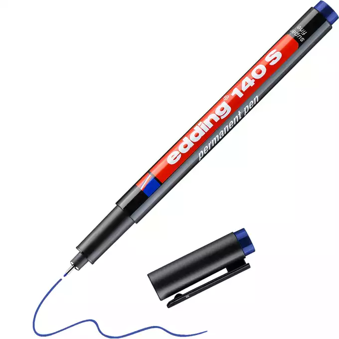 FOLIOPIS - MARKER NIEZMYWALNY EDDING 0,3MM , NIEBIESKI