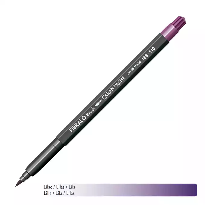 Flamaster Caran d'Ache Fibralo Brush, 110 Liliowy