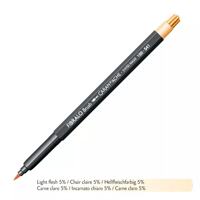 Flamaster Caran d'Ache Fibralo Brush, 541 Jasny Cielisty