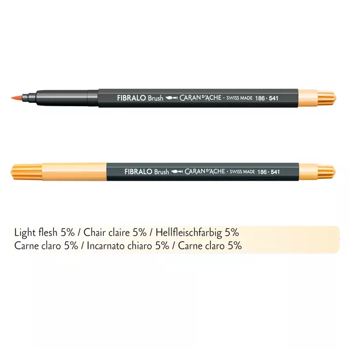 Flamaster Caran d'Ache Fibralo Brush, 541 Jasny Cielisty