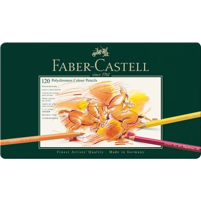 KREDKI POLYCHROMOS FABER-CASTELL, 120 KOLORÓW + GRATIS KREDKI ALBRECHT DURER, 24 KOLORY