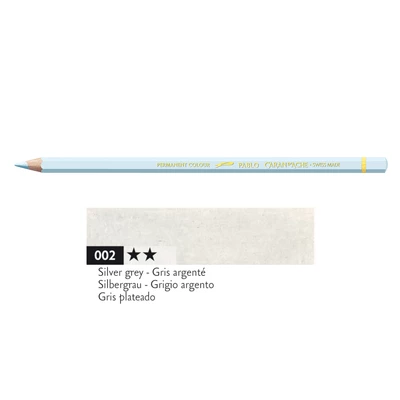 Kredka Caran d'Ache Pablo, kolor 002 Silver Grey