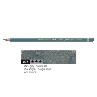 Kredka Caran d'Ache Pablo, kolor 007 Dark Grey