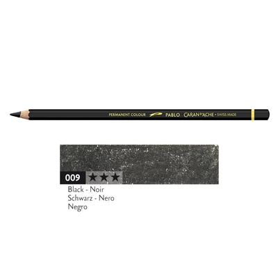 Kredka Caran d'Ache Pablo, kolor 009 Black