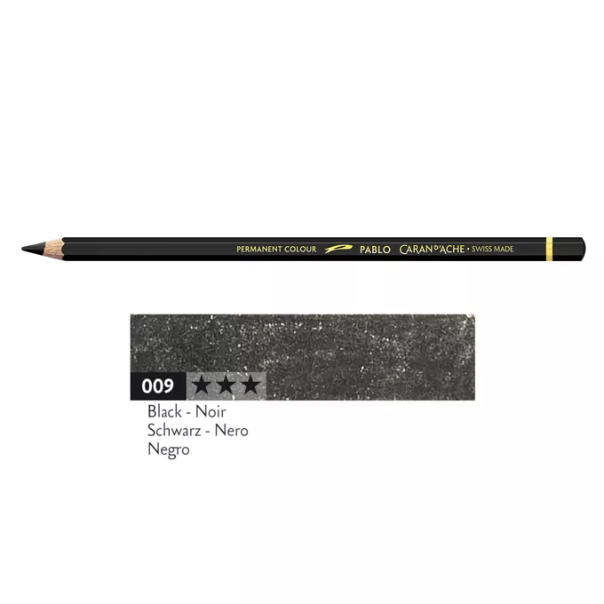 Kredka Caran d'Ache Pablo, kolor 009 Black