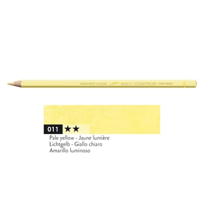 Kredka Caran d'Ache Pablo, kolor 011 Pale Yellow