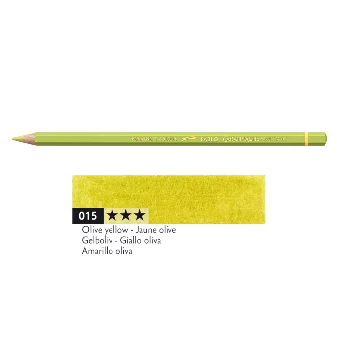 Kredka Caran d'Ache Pablo, kolor 015 Olive Yellow