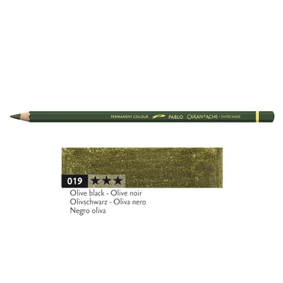 Kredka Caran d'Ache Pablo, kolor 019 Olive Black