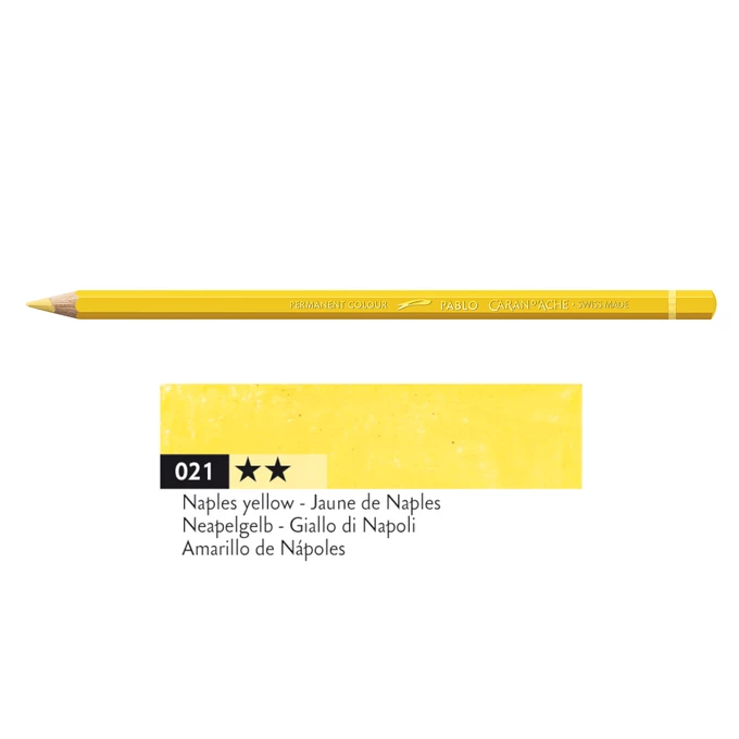 Kredka Caran d'Ache Pablo, kolor 021 Naples Yellow