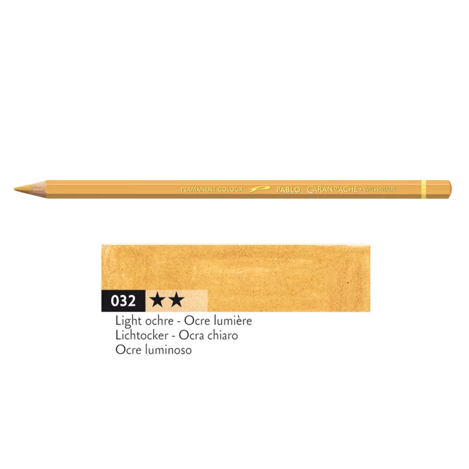 Kredka Caran d'Ache Pablo, kolor 032 Light Ochre