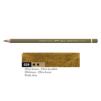 Kredka Caran d'Ache Pablo, kolor 039 Olive Brown