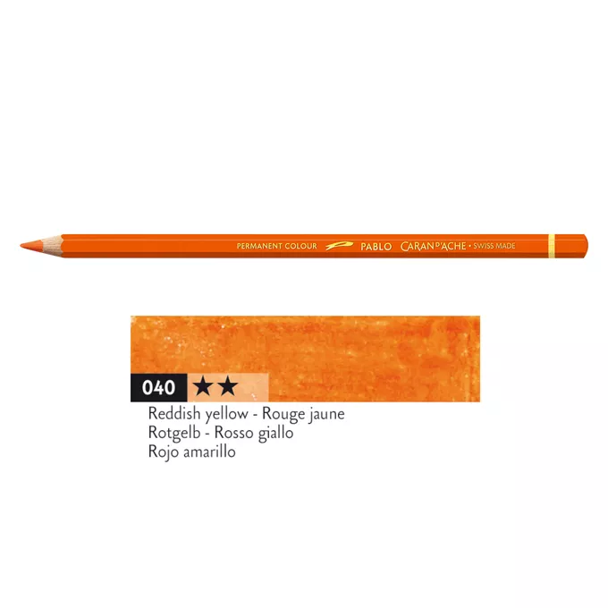 Kredka Caran d'Ache Pablo, kolor 040 Reddish Yellow