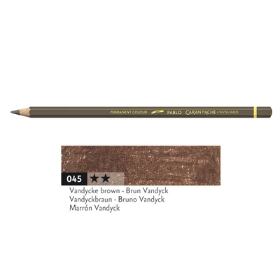 Kredka Caran d'Ache Pablo, kolor 045 Vandycke Brown