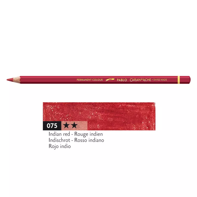 Kredka Caran d'Ache Pablo, kolor 075 Indian Red